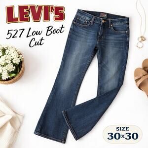 Levi’s Vintage 527 Low Boot Cut Jeans 30x30 Dark Wash Denim